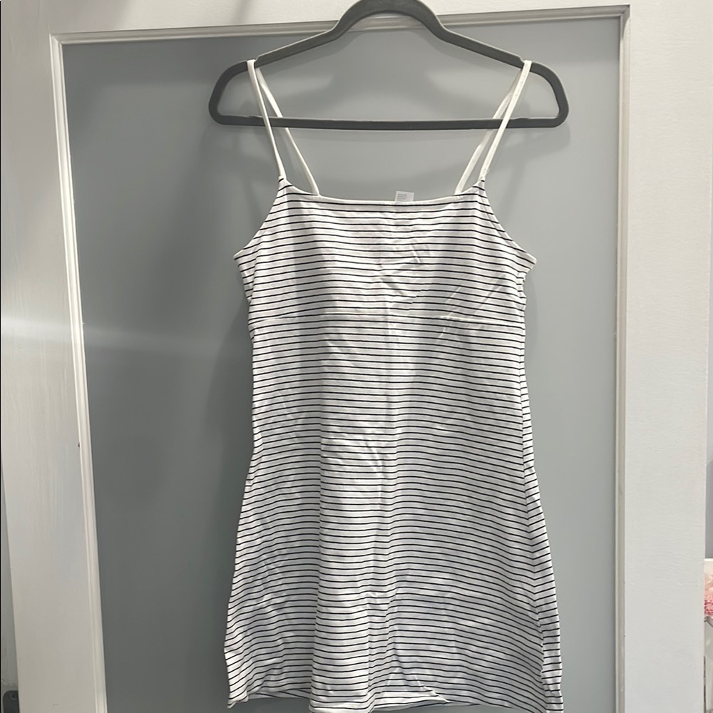 Striped Spaghetti Strap Dress